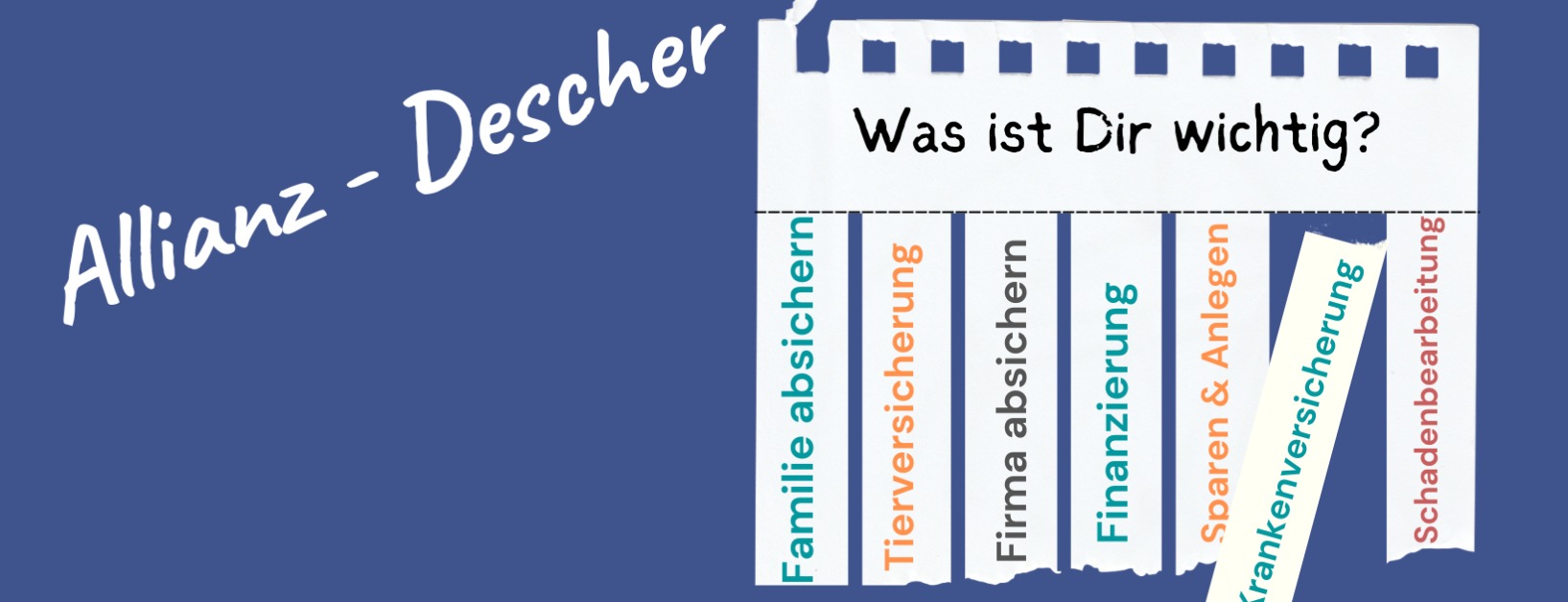 Allianz Versicherung Andre Descher Bad Lobenstein - Titelbild "was ist Dir wichtig?"