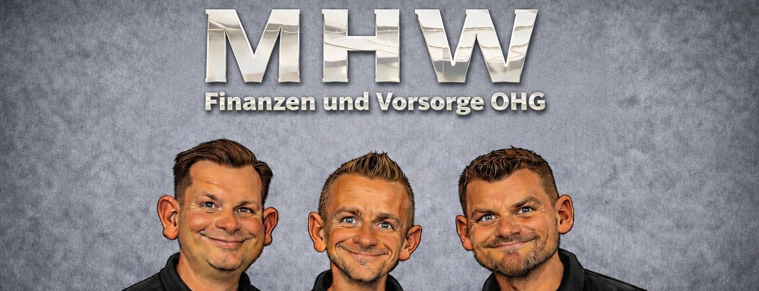 Allianz Versicherung MHW Finanzen und Vorsorge OHG Muldestausee - Team Karikatur