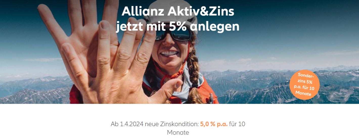 Allianz Versicherung Stefan Schell Hausen - Vermögensanlage mit 5% Festzins auf 10 Monate