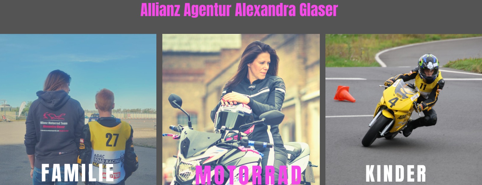 Allianz Versicherung Alexandra Glaser Ellerstadt - Motorrad, Allianz, Frauenpower, Biker, Familie