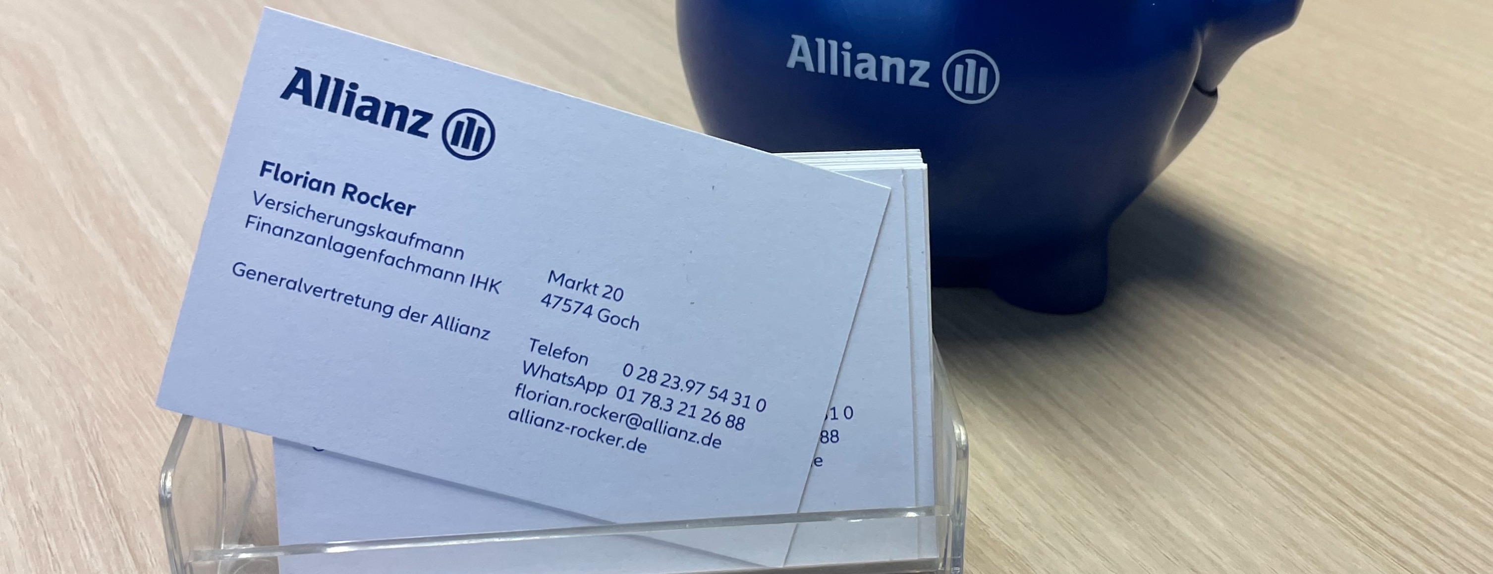Allianz Versicherung Florian Rocker Goch - Visitenkarte