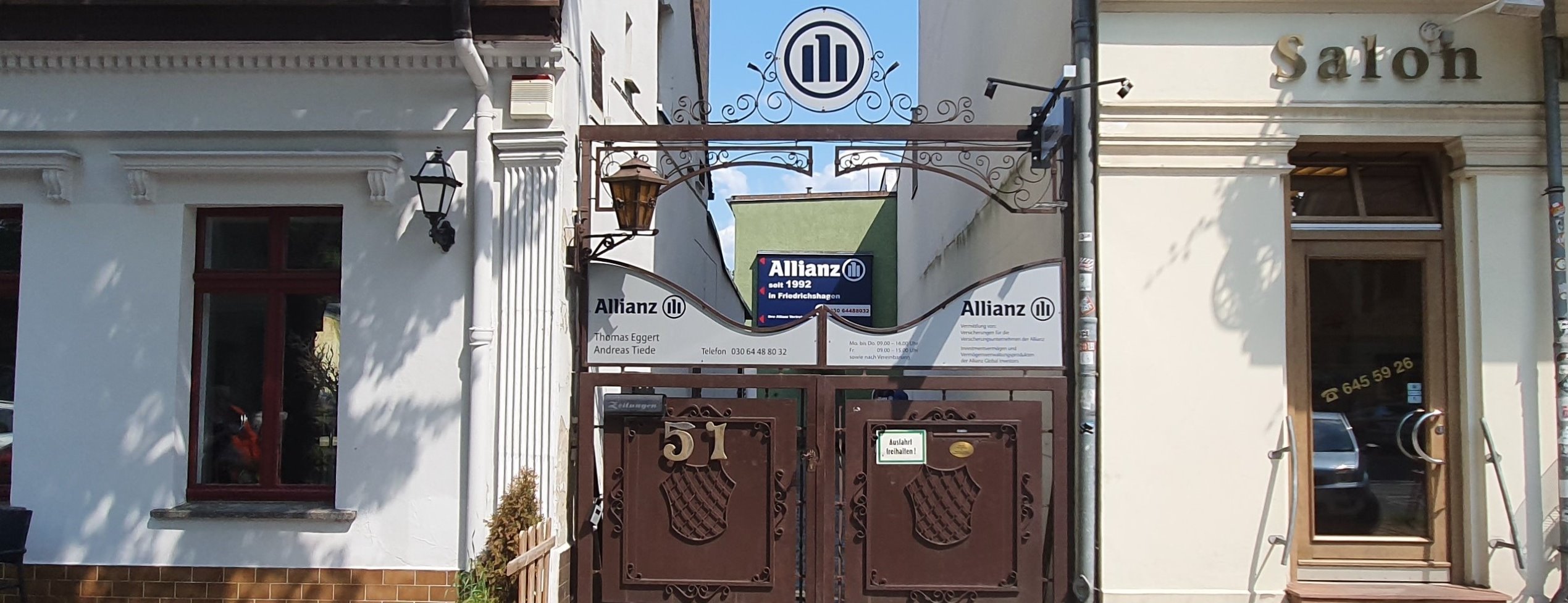 Allianz Versicherung Andreas Tiede Berlin - Allianz Tor Bölschestr.51
