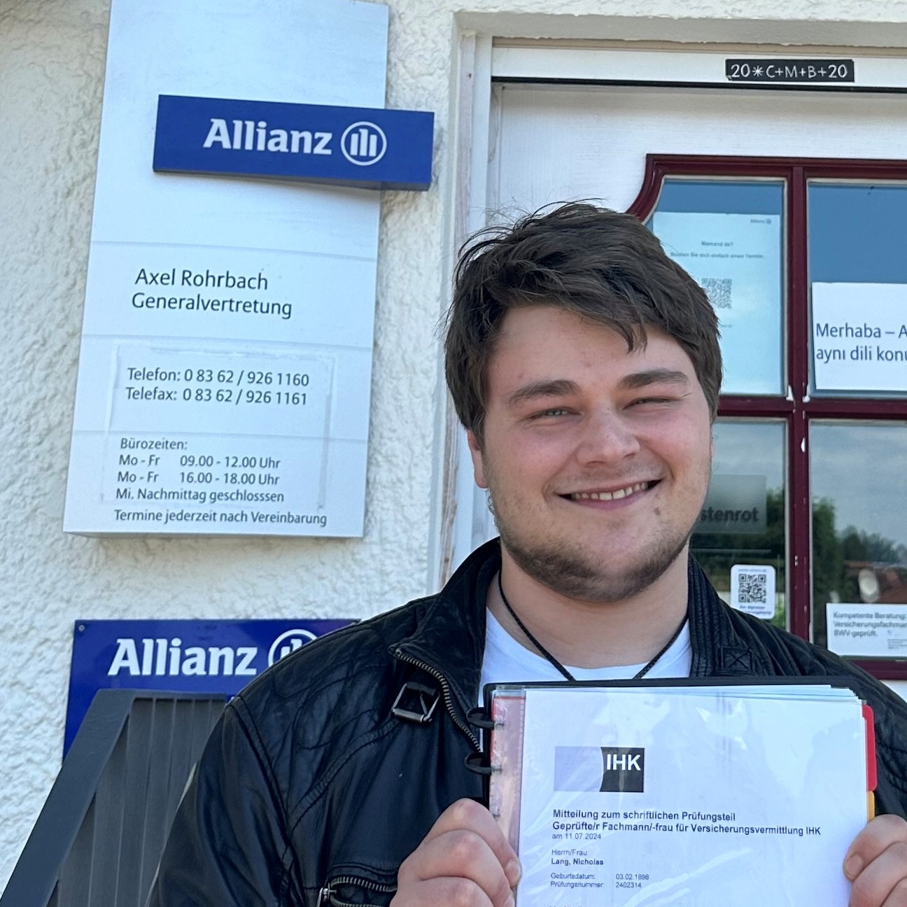 Allianz Versicherung Axel Rohrbach Schwangau - Nicholas Lang - Kundenbetreuer & Kundenberater