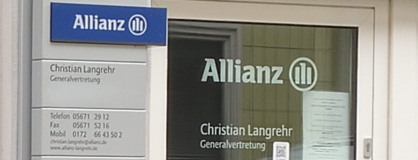 Allianz Versicherung Christian Langrehr Hofgeismar - Krankheitsbedingt heute kurzfristig geschlossen
