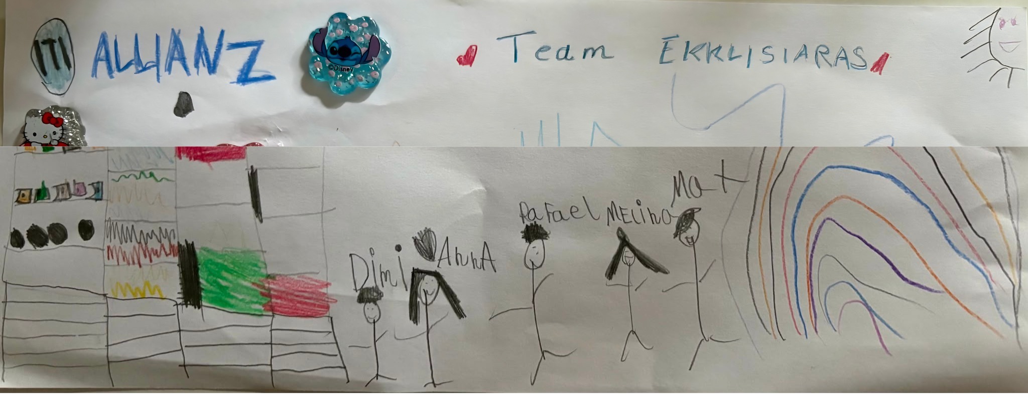Allianz Versicherung Dimitrios Ekklisiaras Aachen - Kunstwerk "Allianz Team Ekklisiaras" von Melina