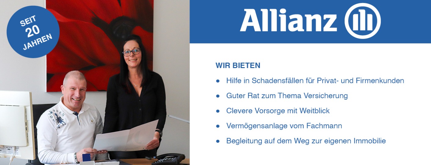 Allianz Versicherung Heiko Gerstner Werdau - SEIT 20 JAHREN GLÜCKLICH ÜBER ZUFRIEDENE KUNDEN