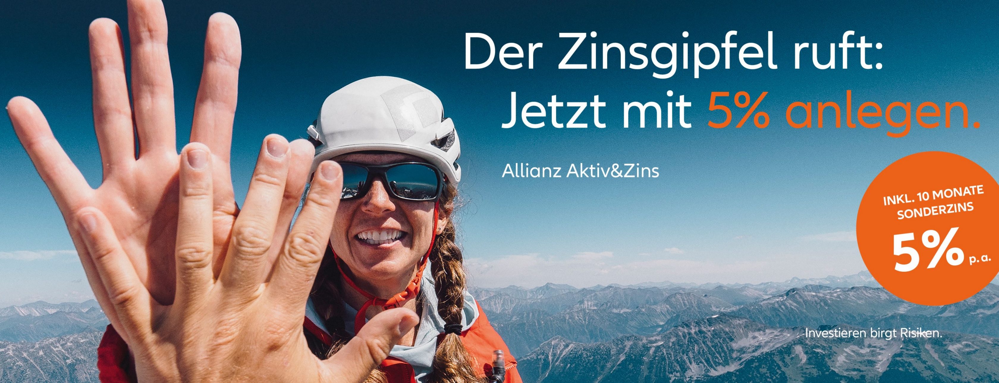 Allianz Versicherung Janine Möbius Köthen Anhalt - High Five,Handzeichen,Geldanlage,5 %,Frau,Gipfel