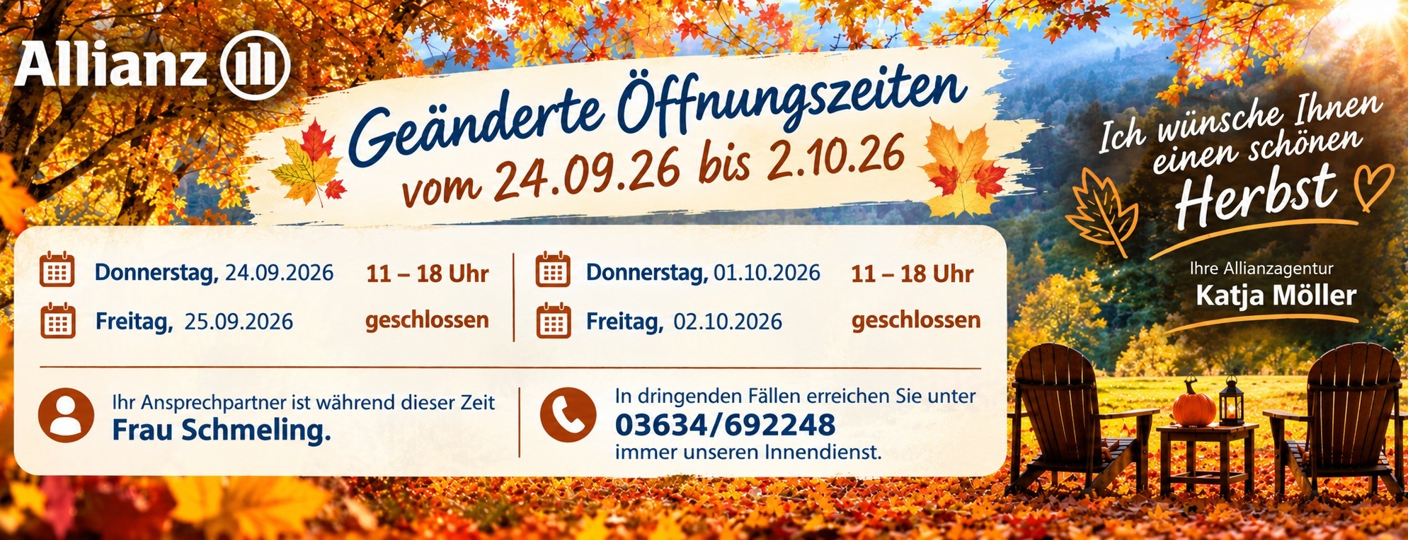 Allianz Versicherung Katja Möller Sömmerda - Deine Allianz - Wir lebens bunt!