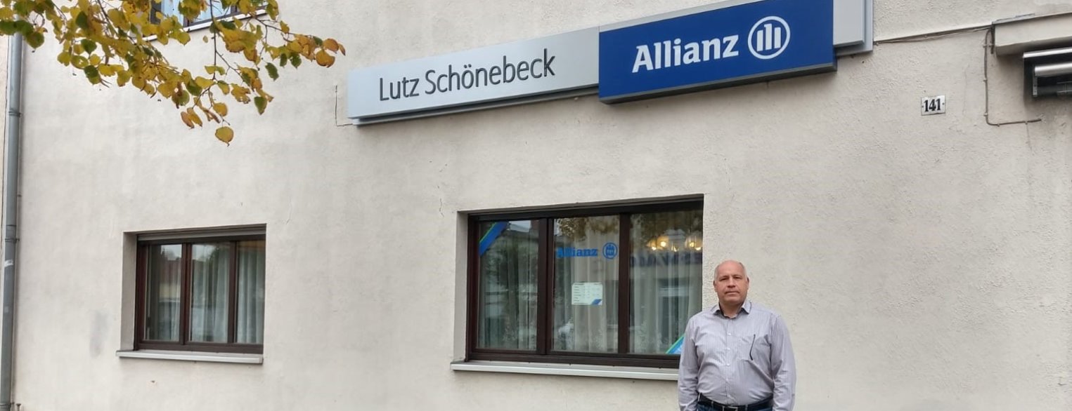 Allianz Versicherung Lutz Schönebeck Eberswalde - Eingangsbereich der Agentur in Eberswalde