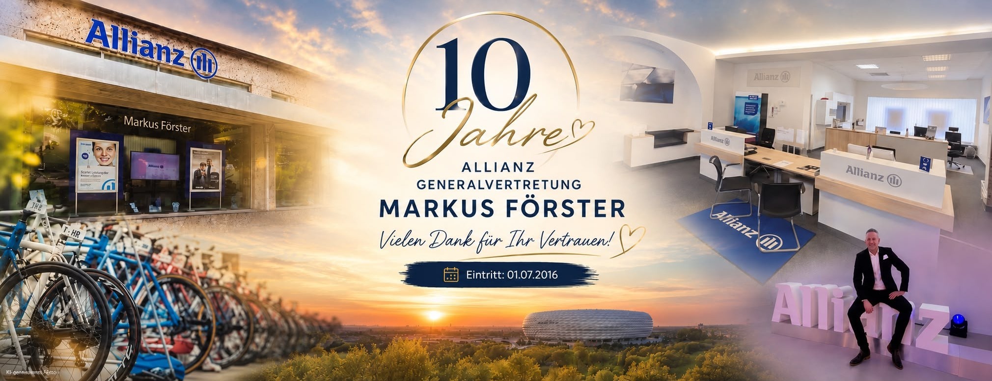 Allianz Versicherung Markus Förster München - 10 Jahre Jubiläum
