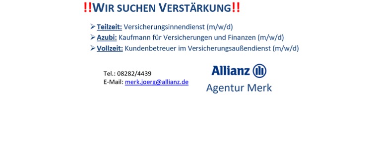 Allianz Versicherung Jörg Merk Krumbach Schwaben - Hintergrundbild