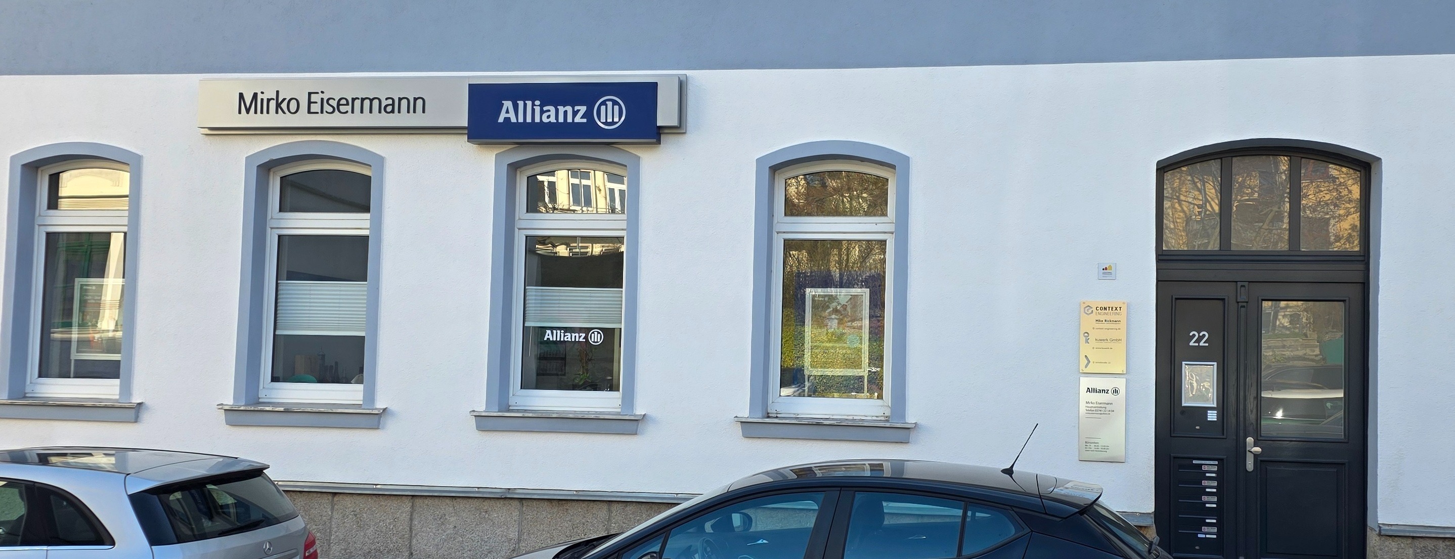 Allianz Versicherung Mirko Eisermann Plauen - Agentur Frontseite