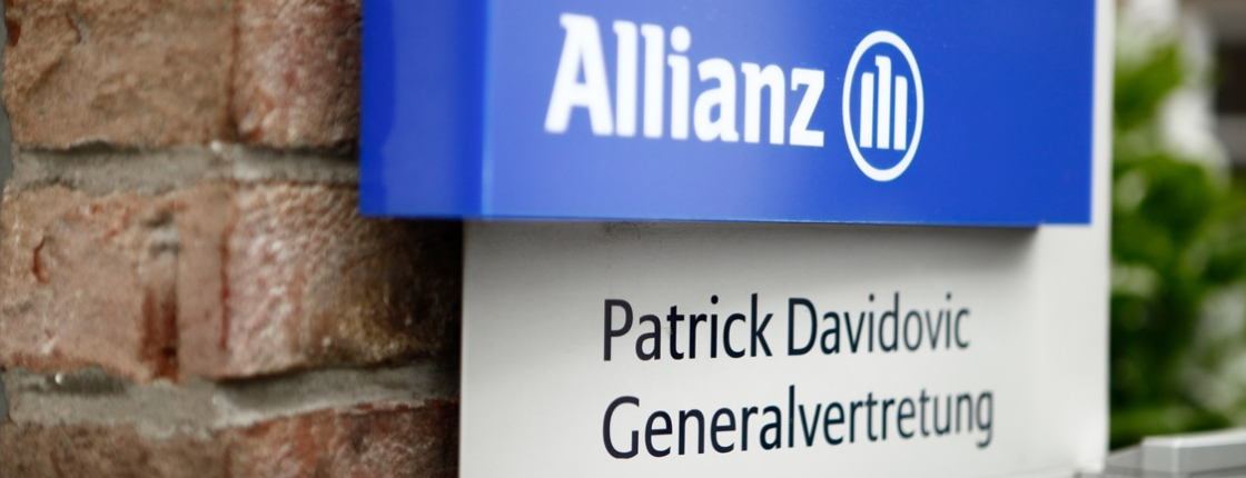 Allianz Versicherung Patrick Davidovic Haan - Agenturschild