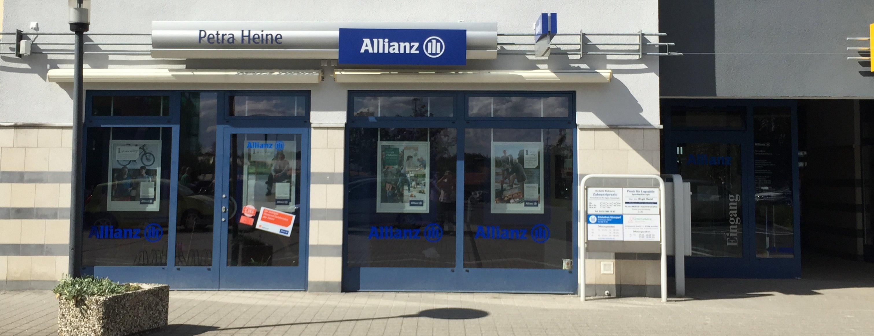 Allianz Versicherung Petra Heine Dresden - Agenturblickfang