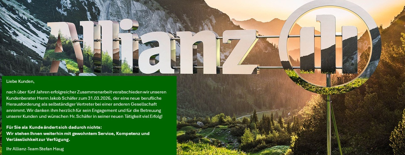 Allianz Versicherung Stefan Haug Sonthofen - Allianz Stefan Haug