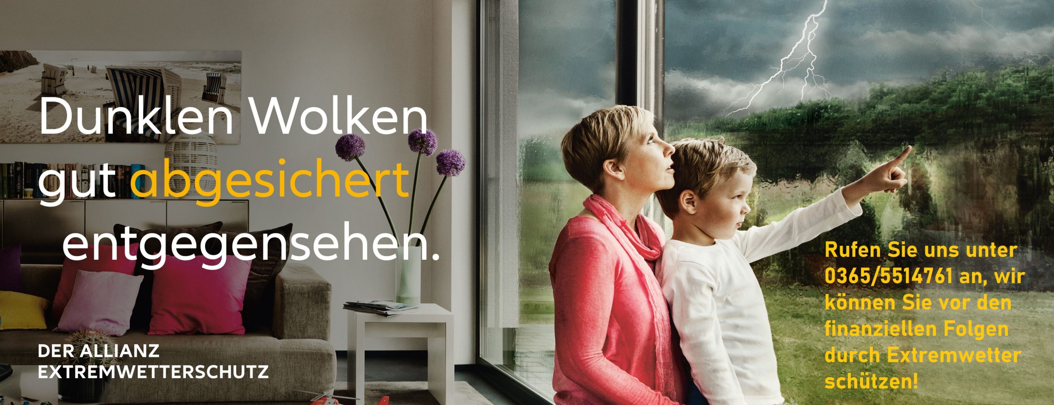 Allianz Versicherung Michael Schumann Gera - Dunklen Wolken gut abgesichert entgegensehen.
