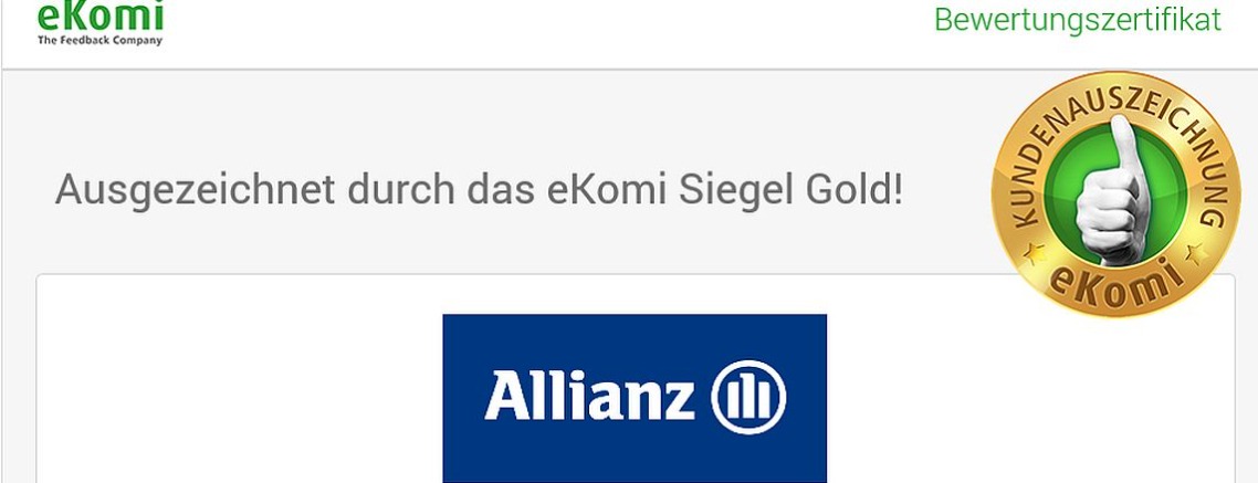 Allianz Versicherung Sean Schmidt Dortmund - Eröffnungsbanner