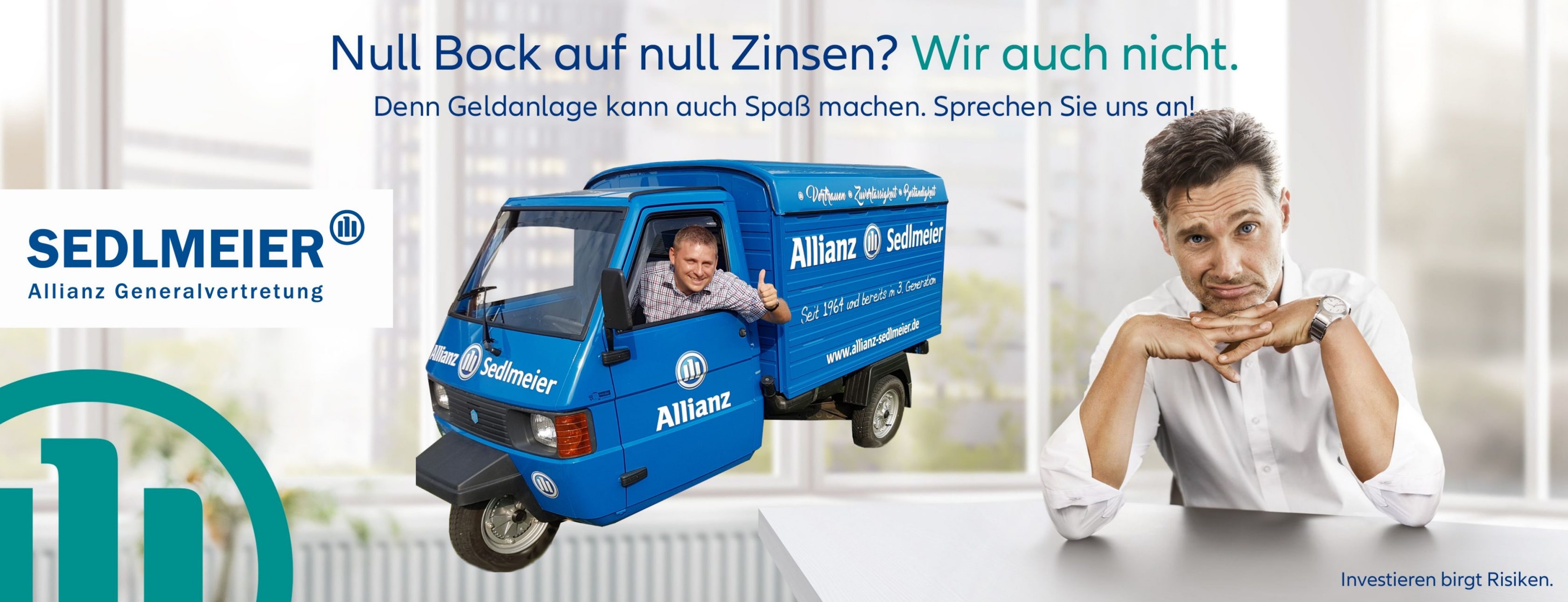 Allianz Versicherung Sedlmeier OHG Hohenthann - Tagesgeld Geldanlage Zinsen Vermögen Finanzen