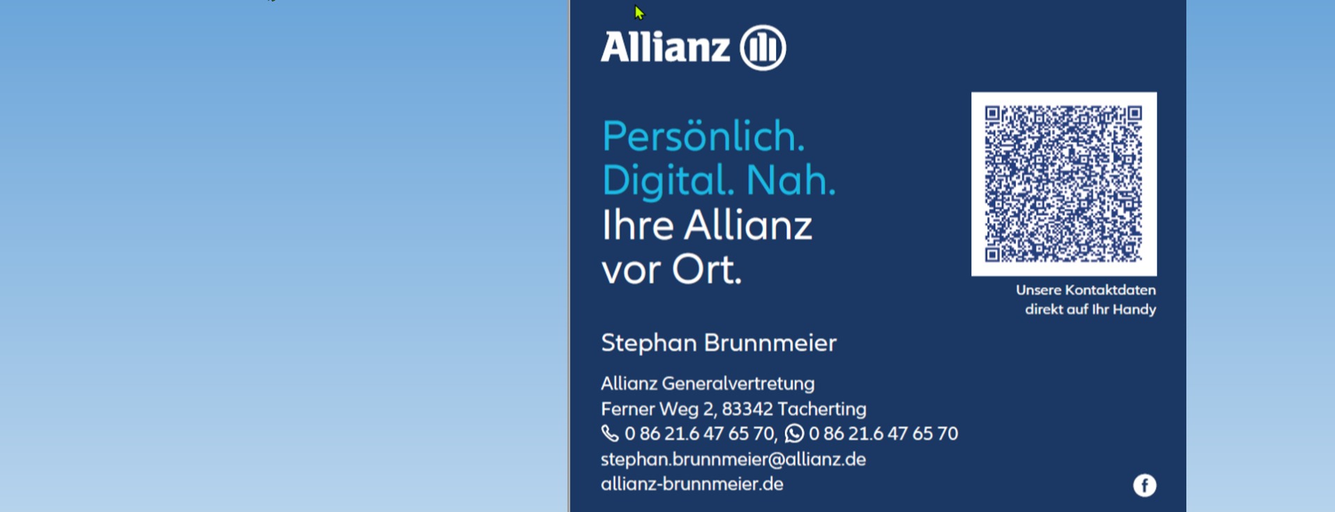 Allianz Versicherung Stephan Brunnmeier Trostberg - Ferner Weg 2