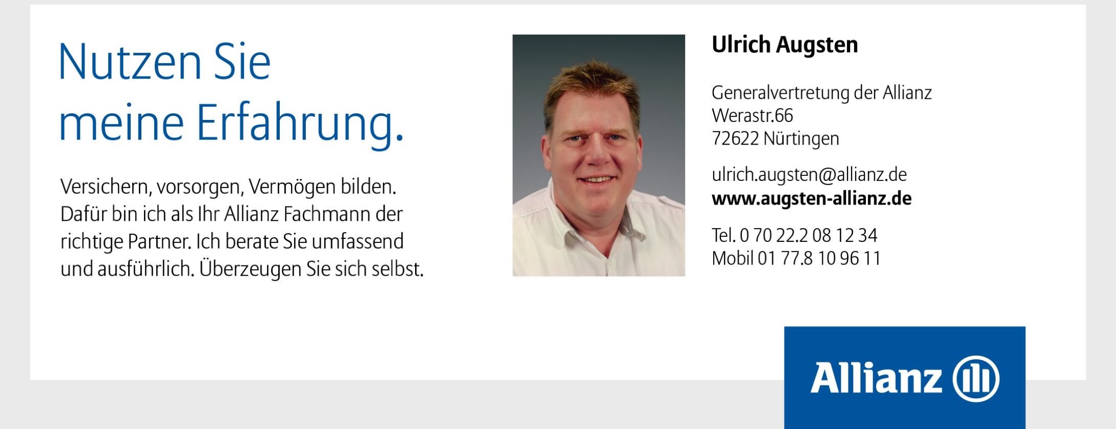Allianz Versicherung Ulrich Augsten Nürtingen - Titelbild